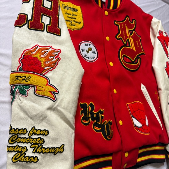 Civil Regime x Marvel Spiderman Letterman Jacket - Small - Picture 3 of 9